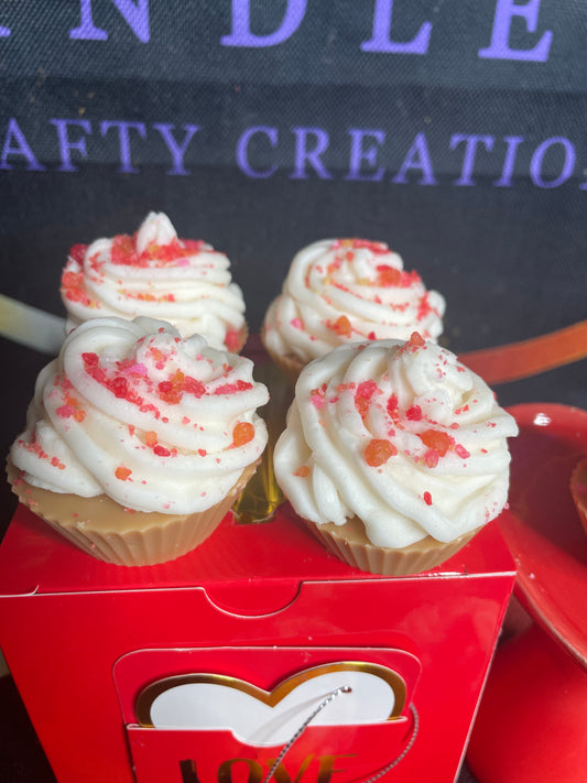 Mini strawberry cupcakes